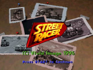 Street Racer title screen for Playstation